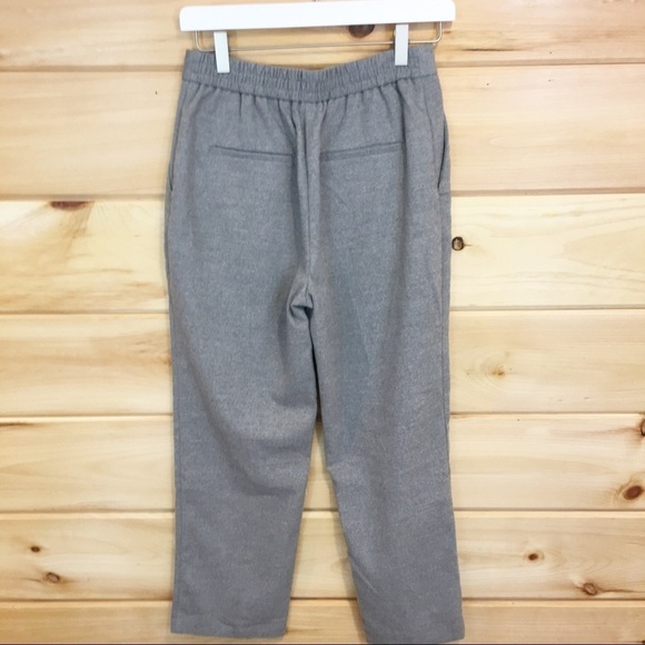 Zara | Gray ankle length elastic waist pants xs - Picture 2 of 8